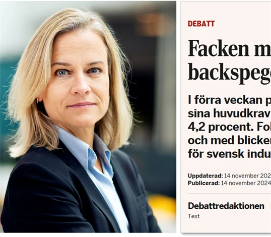 Eva Glückman och skärmbild från di.se